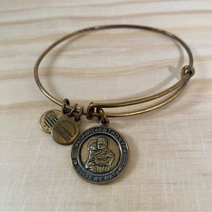 Alex & Ani Saint Anthony Guide My Way Gold Bracelet